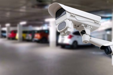 CCTV kamera veya gözetim sistemi kapalı otopark