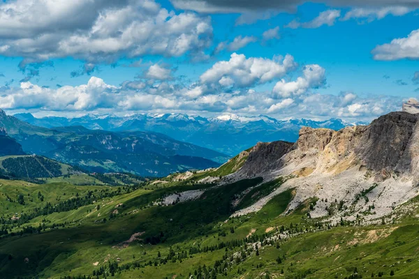 Vista Los Alpes Zillertales Con Glaciares Desde Pico Montaña Sief —  Fotos de Stock
