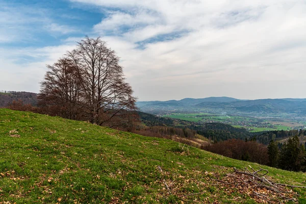 Uitzicht Vanaf Mala Kykula Heuvel Moravskoslezske Beskydy Bergen Tsjechië Tijdens — Stockfoto
