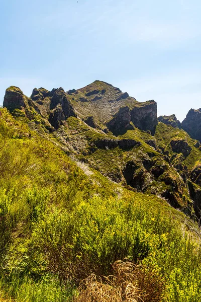 Pico Ruivo Madeiras Högsta Kulle Vacker Vårdag — Stockfoto