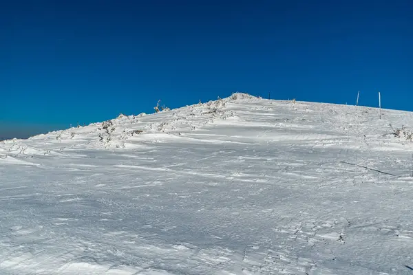 Berggipfel Latiborska Hola Winter Niedere Tatra Der Slowakei Stockfoto