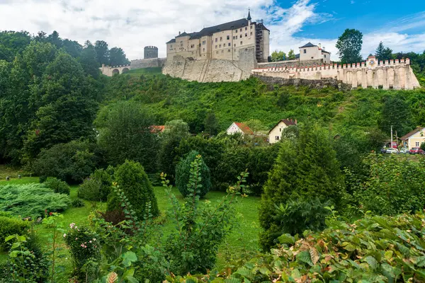 stock image Cesky Sternberk castle in Czech republic during beautiful summer day