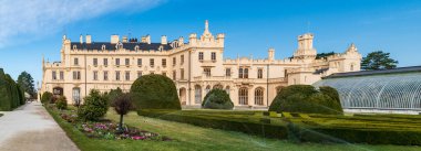 Lednice castle in Czech republic during beautiful springtime day clipart