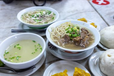 Popular Traditional Filipino noodle soup Mami Noodle