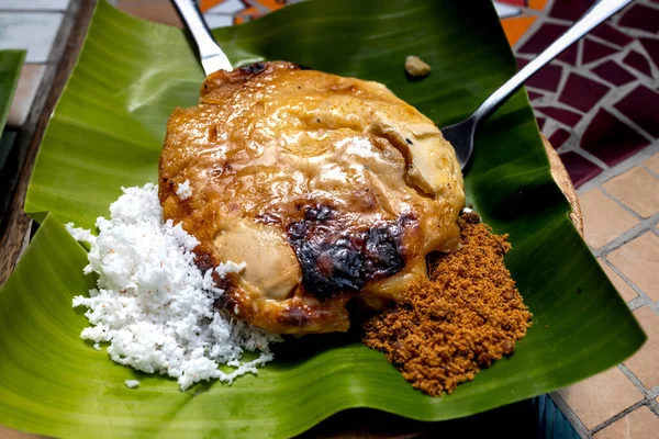 Popularny Tradycyjny Filipiński Ryż Pustynny Bibingka — Zdjęcie stockowe