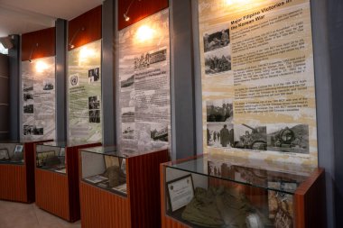 5 Ekim 2024 PEFTOK (Kore Filipin Seferberlik Gücü) Taguig şehrindeki Kore Savaş Anma Salonu, Metro Manila, Filipinler