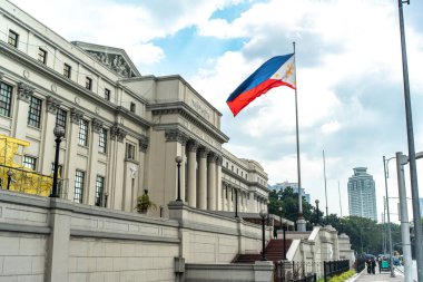 Filipinler, Manila 'daki Ulusal Filipin Güzel Sanatlar Müzesi' nin dış cephesi..