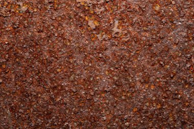 Grunge doku arka planı. Paslanmış metal paslı duvar plakası..