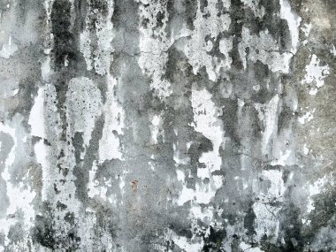 house broken. concrete crack. Water damage building interior. large crack white concrete wall