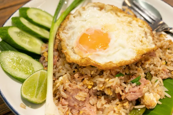 Fried Rice with Fermented Pork and Fried Egg.