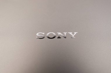 Sony Xperia 'nın arkasında Sony Logosu. Sony Xperia' nın yeni dokusu..