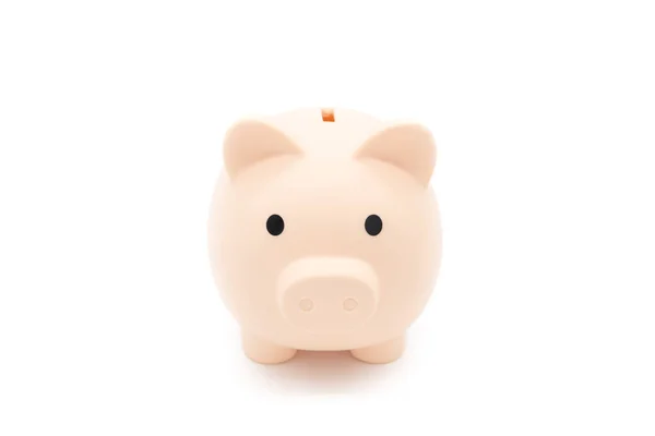 Piggy Bank Isolated White Background Saving Pig Small Money Box — Stock Photo, Image