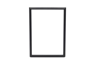 Gerçekçi resim çerçevesi beyaz arkaplanda izole edildi. Sunumlar için mükemmel. Kopya alanı izole edilmiş boş fotoğraf çerçevesi. Ev dekorasyonu veya iş için minimalizm biçimi.