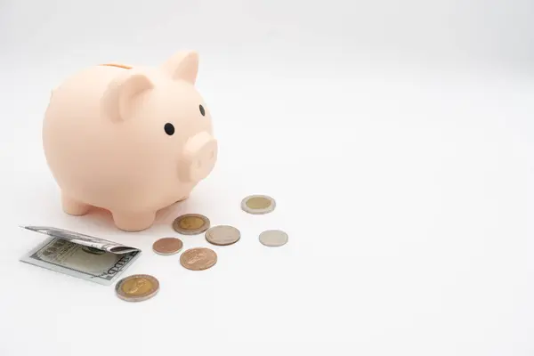 Gibt Kaum Ersparnisse Gibt Ein Problem Damit Geld Einzusammeln Sparschweine — Stockfoto