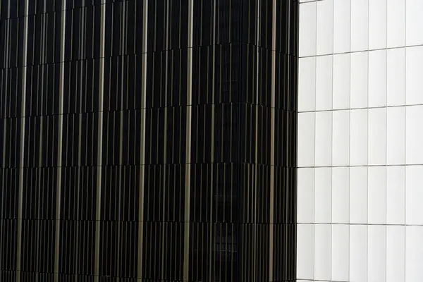 Stalen Gevel Moderne Gebouw Exterieur Architectuur Details Abstract Moderne Buitenarchitectuur — Stockfoto
