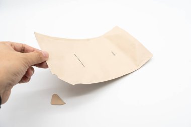 Ürün doldurmak için boş plastik torba. Plastik atıkları azaltmak için doldur. Sürdürülebilir Sıfır Atık.