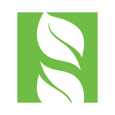 H yaprağı ilk harf logosu tasarımı. monogram harf H tasarım ögesi