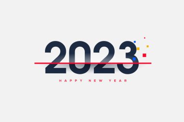 2023 happy new year simple clean and elegant