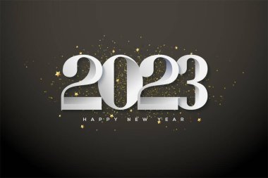 2023 happy new year classic pure white