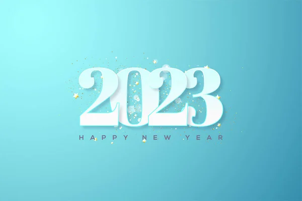 2023 Happy New Year Cool Theme — Stock Vector