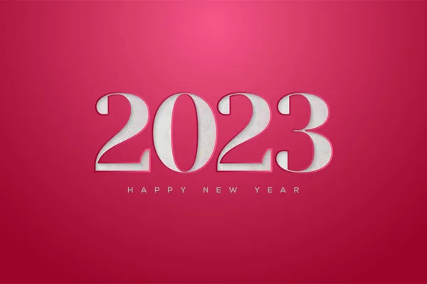 New Year 2023 Eroded Numbers — 图库矢量图片