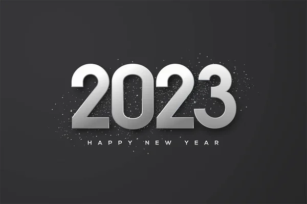 2023 Happy New Year Background Banner — 스톡 벡터