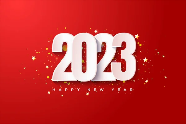 2023 New Year Bold Font — Stock vektor