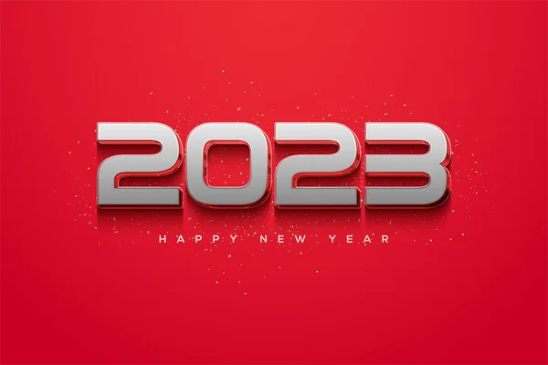 Happy New Year 2023 Modern Elegant — 图库矢量图片