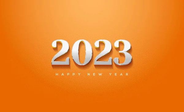 2023 Ευτυχισμένο Νέο Έτος Banner Φόντο — Διανυσματικό Αρχείο