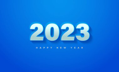 Basit ve modern mutlu yeni yıl numarası 2023