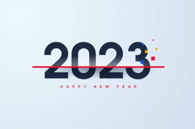 2023 happy new year simple clean and elegant