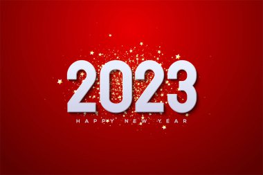 2023 happy new year luxury gold splash background