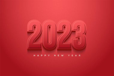 Classic 2023 numbers for happy new year 2023