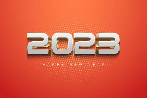 Happy New Year 2023 Modern Elegant — Stock Vector