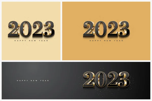 Новым 2023 Годом Классические Фигурки — стоковый вектор