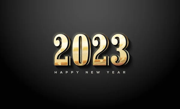新年の祝いのための古典的な番号2023 — ストックベクタ