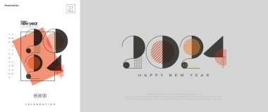 Eşsiz vektör numarası 2024. Benzersiz ve klasik numaralarla. Davetiyeler, posterler, arka planlar ve yeni yıl partisi davetiyeleri için özel tasarım.