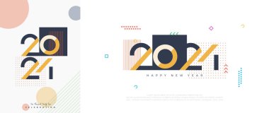 Renkli mutlu yeni yıl 2024 tasarımı. Modern ve temiz numaralarla. Mutlu yıllar 2024 posterleri, davetiyeleri ya da kapakları için tasarım.