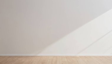 Doğal ışıklandırması ve temiz zemini olan boş bir alan. Sosyal medya reklamları için öncelikli arkaplan.