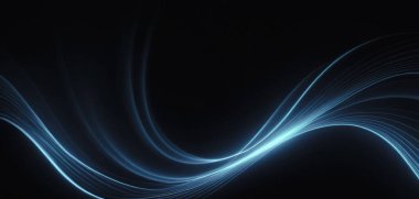 Yumuşak ve zarif ışık efektli dalga arkaplanı. Duvar kağıdı, afiş, poster için kaliteli tasarım.