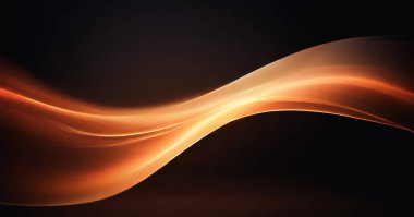 Zengin bir kahverengiye karışan soyut altın dalgalar. Arkaplan için birinci sınıf altın dalga fotoğrafı çizimi.