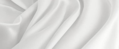 Temiz ve minimalist tarzda arkaplan fotoğrafları için kaliteli fotoğraflar. Yumuşak kıvrımlar ve kıvrımlar minimalist beyaz kumaş.