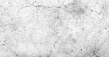 Sonsuz bir hisle sıkıntılı bir yüzey. Arka plan afişi için klasik beyaz fotoğraf. Zarif ve temiz, parlak beyaz renkli..