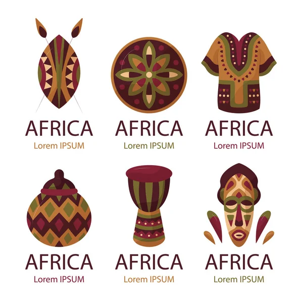 Africa标志集向量 — 图库矢量图片