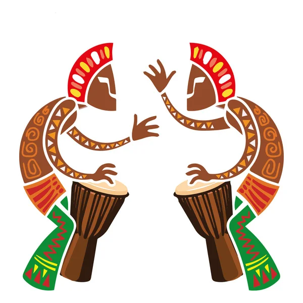 Мужские Символы Африки — стоковый вектор