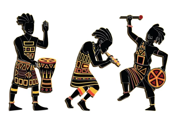 Африканські Чоловіки Символи Вектор — стоковий вектор