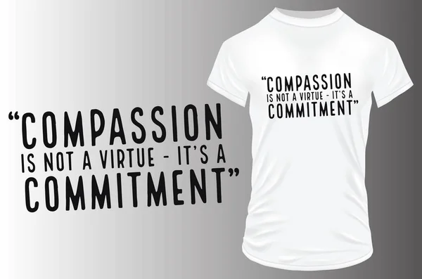 Vetor Design Camiseta Compaixão —  Vetores de Stock