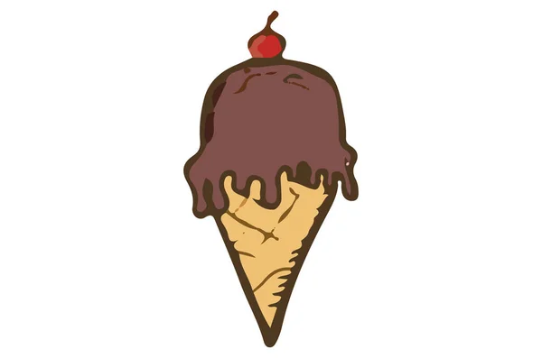 Ice Cream Icon Vector — Stock Vector