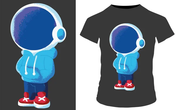 宇宙飛行士Tシャツデザインベクトル — ストックベクタ