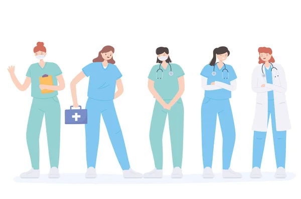 Группа Медицинских Работников — стоковый вектор